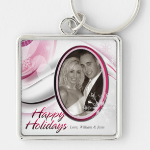 Happy Holidays 3 Keychain