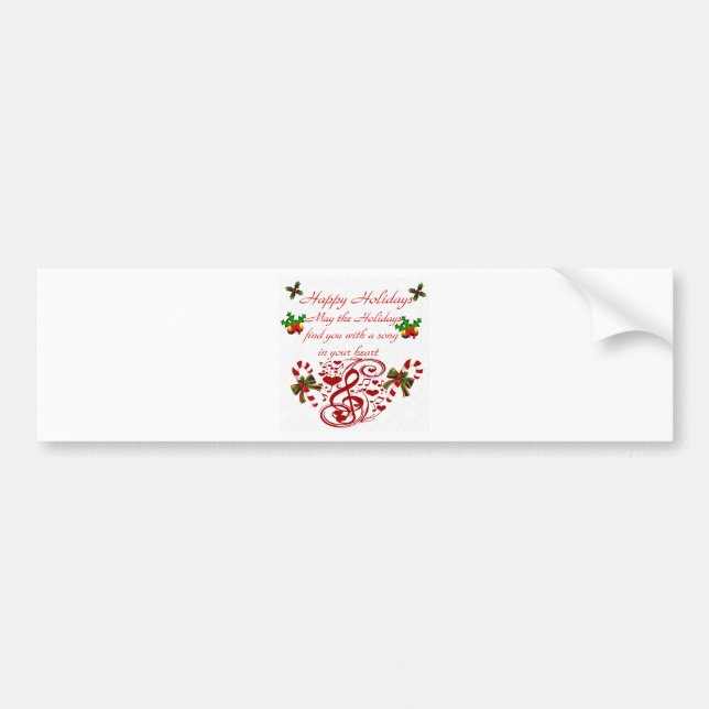 Happy Holidays#9_ Bumper Sticker (Front)