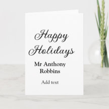 Happy holidays add name date year simple minimChri