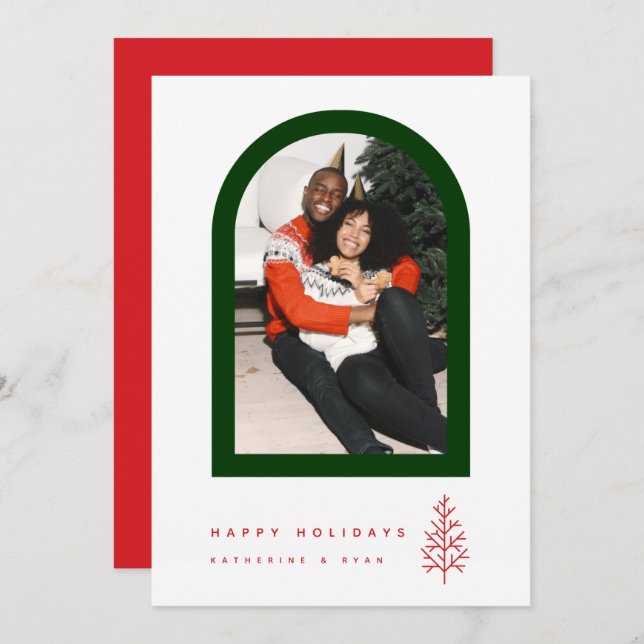 HAPPY HOLIDAYS Add Your Photo (Front/Back)