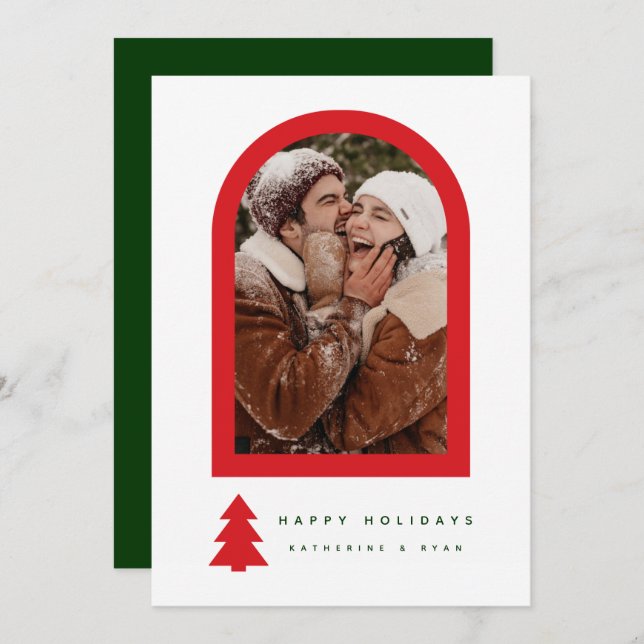 HAPPY HOLIDAYS Add Your Photo (Front/Back)