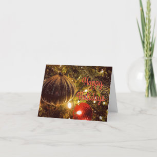 Happy Holidays and Best Wishes Holiday Card
