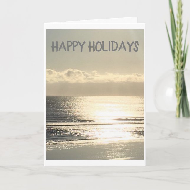 HAPPY HOLIDAYS AND THINKING OF  "YOU" AT CHRISTMAS CARD (Front)