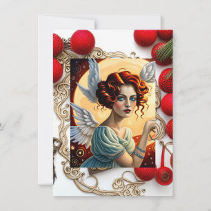 Happy Holidays Angel Holiday Card