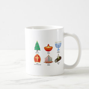Happy Holidays Around The World Multicultural Cele Coffee Mug