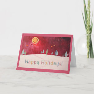 Happy Holidays Artwork Holiday Card