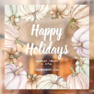 Happy Holidays Autumn Pumpkins