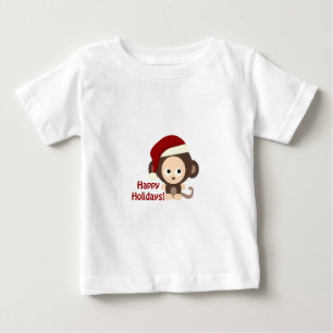 Happy Holidays! Baby Monkey T-Shirt