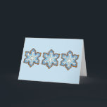 Happy Holidays Blue Snowflake Christmas Hanukkah Holiday Card<br><div class="desc">Cards feature an original marker illustration of a blue snowflake-shaped sugar cookie. Perfect for Christmas or Hanukkah!

This holiday design is also available on a range of other products. Don't see exactly what you're looking for? Contact Rebecca to have a product customised just for you!</div>