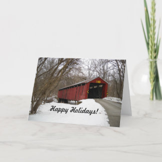 Happy Holidays Bridge Card, #2 Holiday Card