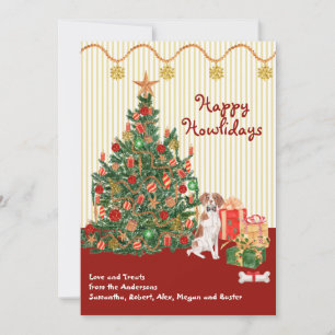 Happy Holidays Brittany SpanielTree Presents