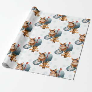 Happy Holidays Bunny Wrapping Paper