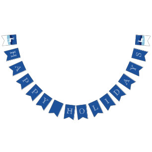 HAPPY HOLIDAYS bunting banner