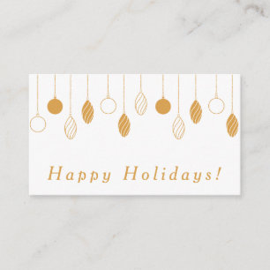 Happy Holidays Business Enclosure Card