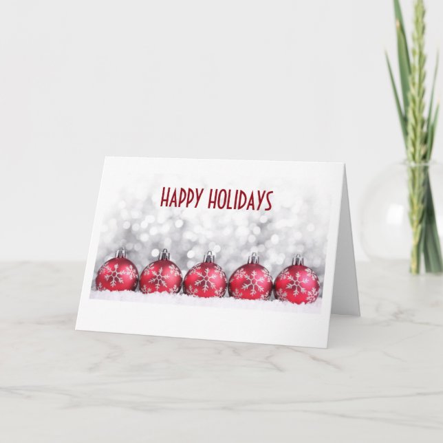 HAPPY HOLIDAYS BUSINESS STYLE HOLIDAY CARD (Front)