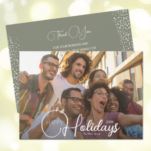 Happy Holidays Business Thank You Holiday Card