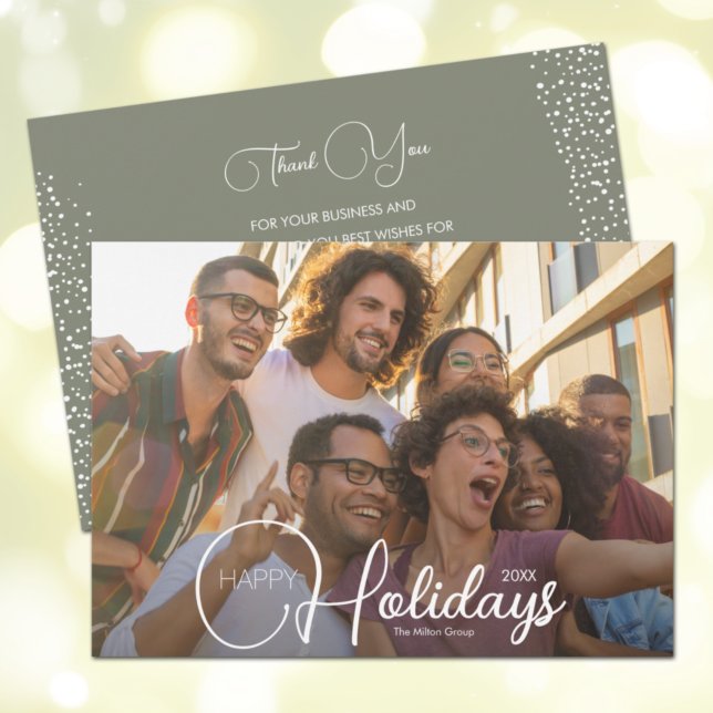 Happy Holidays Business Thank You Holiday Card (Creator Uploaded)