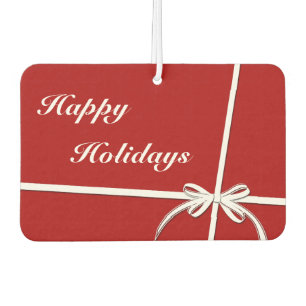 Happy Holidays Car Air Freshener