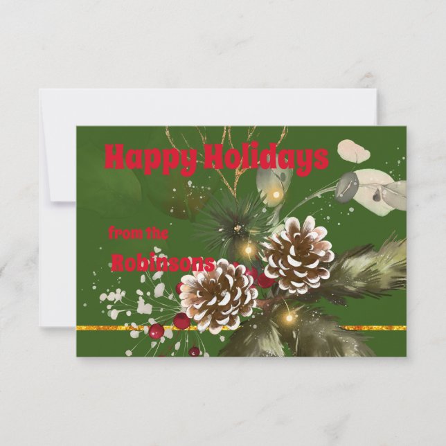 Happy Holidays Card (Front)
