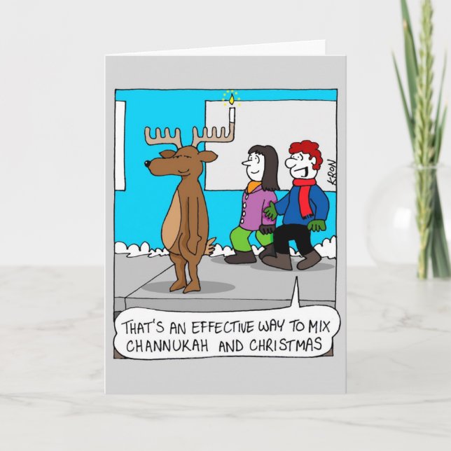 Happy Holidays Card - Channukah and Christmas (Front)