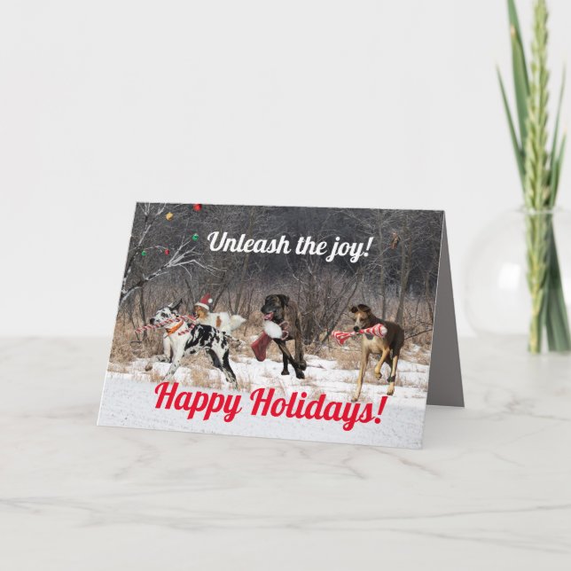 Happy Holidays Card Dogs (Front)