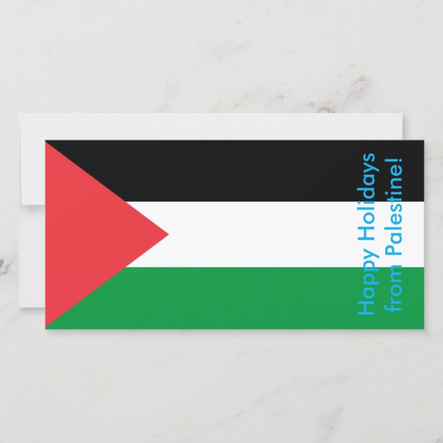 Happy Holidays  card from Palestine (Front)