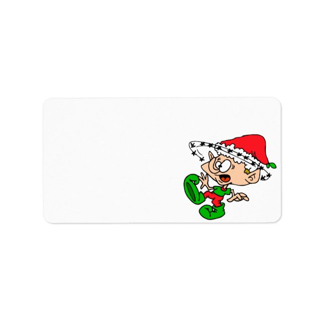 Happy Holidays Cards Self Adhesive Labels (Front)