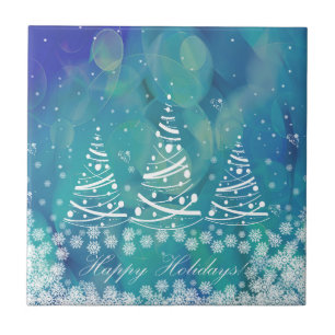 Happy Holidays Ceramic Tile