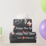 Happy Holidays Chalkboard Christmas Wrapping Paper<br><div class="desc">Happy Holidays Ornament Chalkboard Christmas  Wrapping Paper that can be Personalised with your family name or date. This is a very large design and is best for very large Gifts if you wish for the Personalised name to be on all gifts.</div>