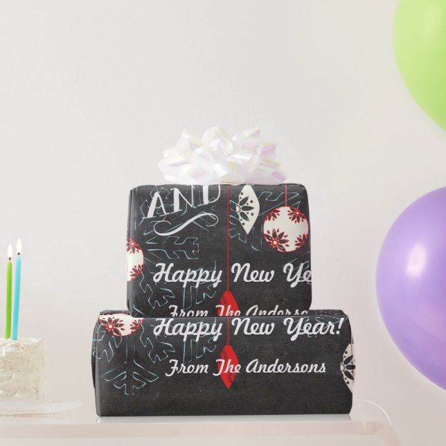 Happy Holidays Chalkboard Christmas Wrapping Paper (Party Gifts)