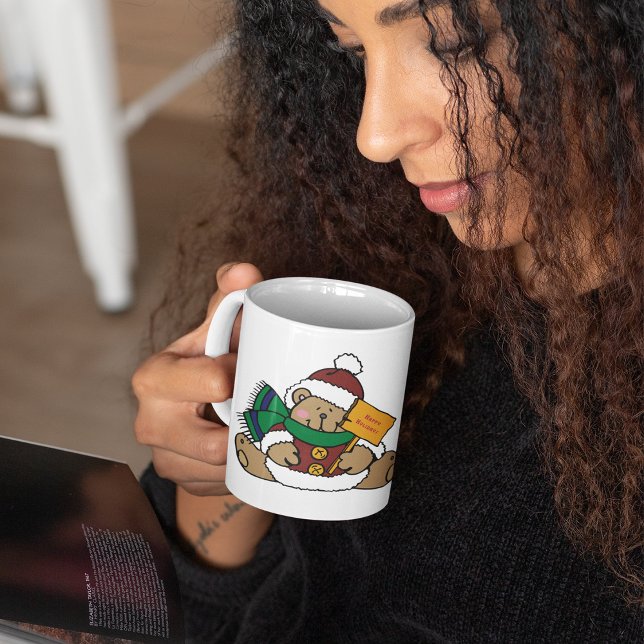 Happy Holidays Christmas Bear Coffee Mug (Creator Uploaded)