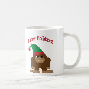 Happy Holidays! Christmas Bigfoot Coffee Mug