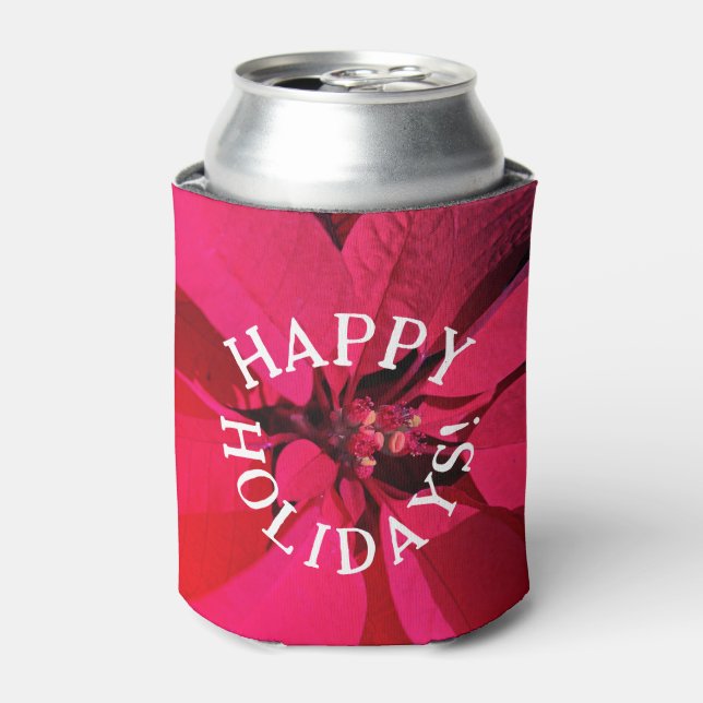 Happy Holidays Christmas  Can Cooler (Can Front)