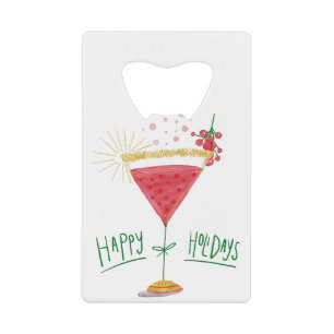 happy holidays christmas cocktail