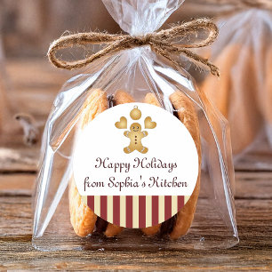 Happy Holidays Christmas Cookie Homemade Label