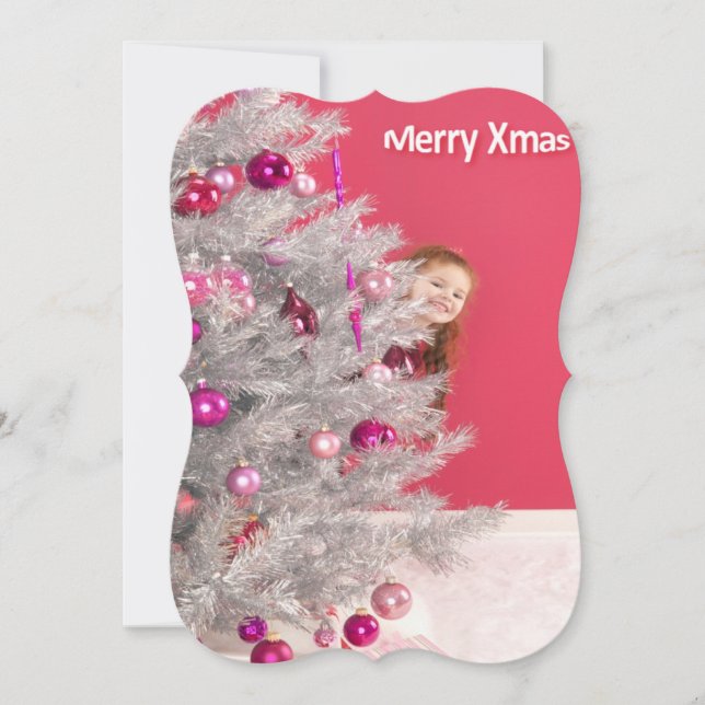 Happy Holidays Christmas Flat Greeting Card (Front)