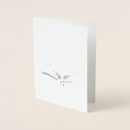 Happy Holidays Christmas Foil Card