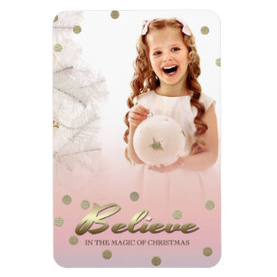 Happy Holidays. Christmas Gift Photo Magnets