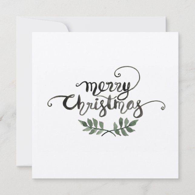 Happy Holidays, Christmas greeting card (Front)