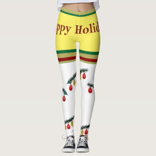 Happy Holidays Christmas Legging