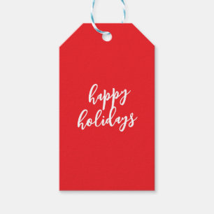 Happy Holidays Christmas New Year Season Message Gift Tags