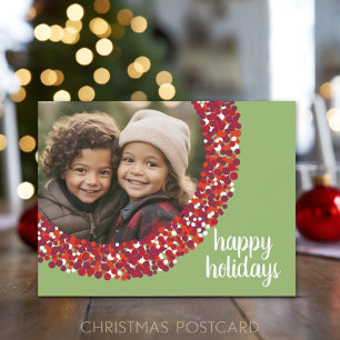 Happy Holidays - Christmas Photo Holiday Postcard