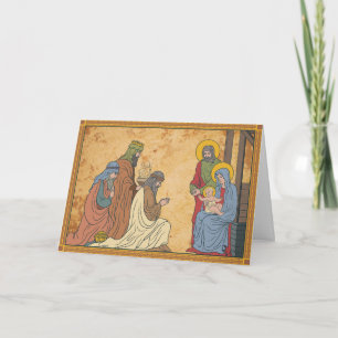 Happy Holidays   Christmas Religious Nativity Holiday Card