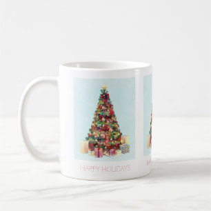 Happy Holidays. Christmas Tree Coffee Mug