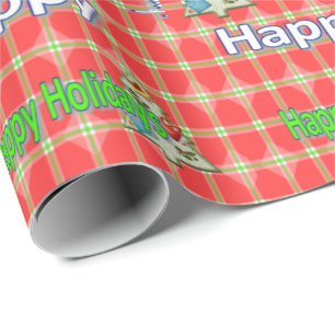 Happy Holidays Christmas Wrapping Paper