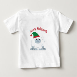 Happy Holidays! Christmas Yeti Baby T-Shirt