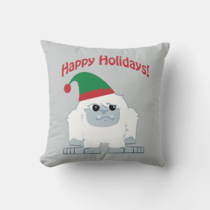 Happy Holidays! Christmas Yeti Cushion