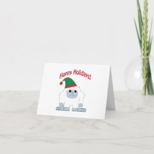 Happy Holidays! Christmas Yeti Holiday Card