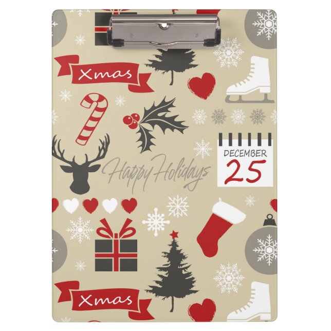Happy Holidays Clipboard (Front)