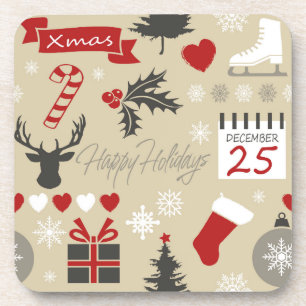 Happy Holidays Coaster